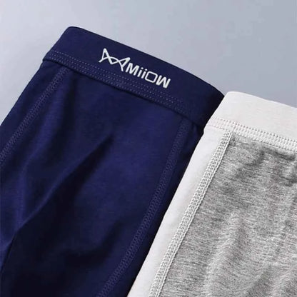 MiiOW 3Pcs Men's Cotton Boxer Briefs
