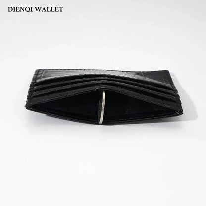 Women's Crocodile Pattern Credit Card Holder Slim Thin Red Minimalist Ladies Wallets with Coin Pocket Bank Cardholder for Women