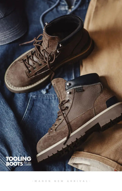 Maden Splice Suede Work Boots