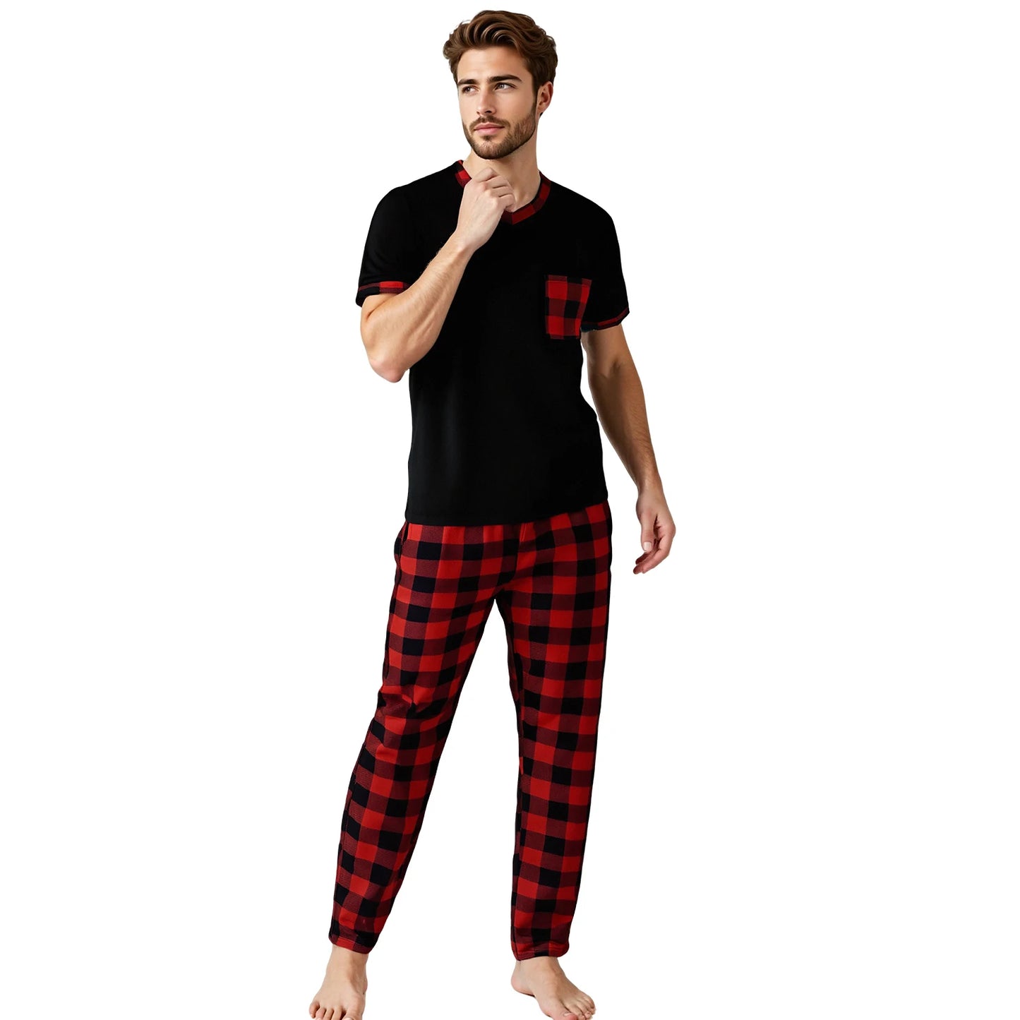 Men's Plaid Pajama Sets: Comfortable Lounge Wear for Ultimate Relaxation