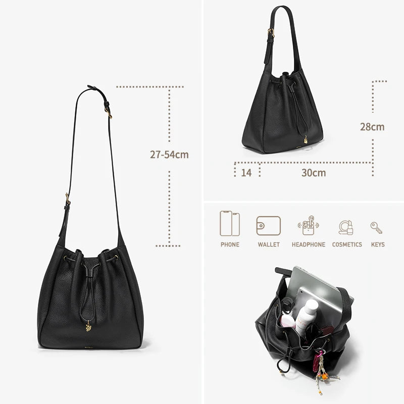 BAFELLI Genuine Cow Leather Shoulder Bag