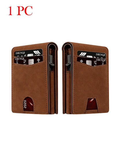 Luxury Brand Business Credit Card Holder Pocket Men's Wallet Rfid High Quality Wallet Money Bag Slim Thin Card Holders for Men