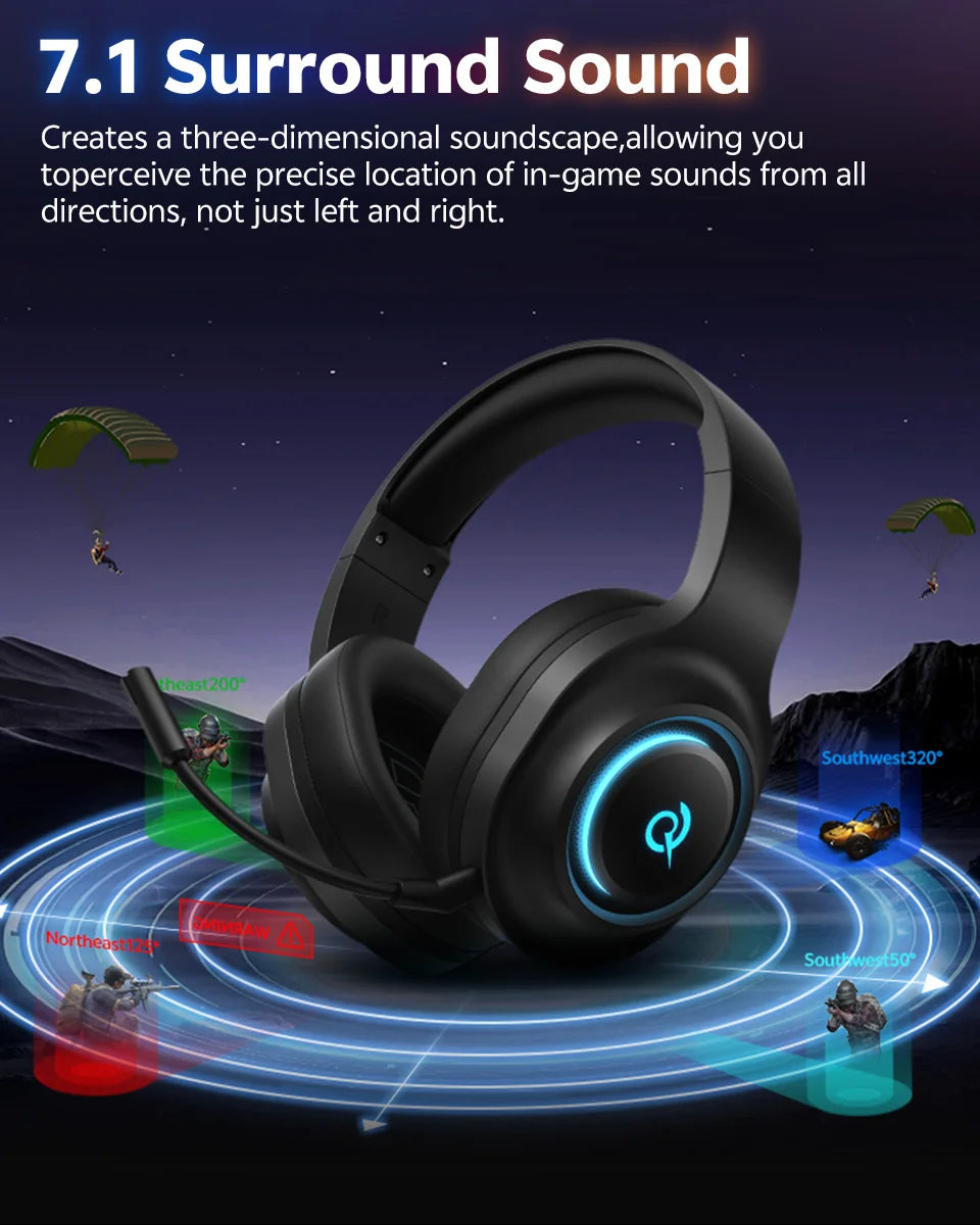 QCY Heroad V200 Gaming Headset - ShopHub