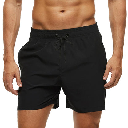 Men's classic polyester board shorts by ShopHub NZ, featuring a comfortable fit and stylish design, suitable for beach and surf activities.