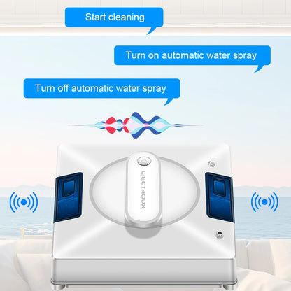 Liectroux YW509 Robot Window Cleaner with 4-Way Water Spray