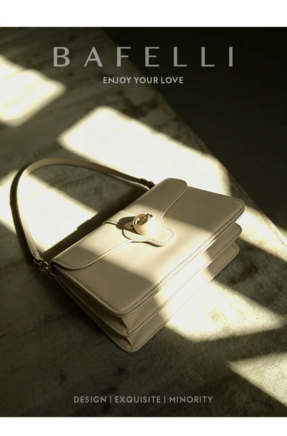 BAFELLI Full-Leather Square Shoulder Bag