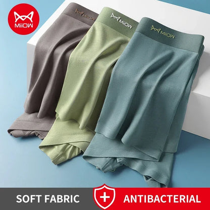 MiiOW Modal Men Underwear Boxers - 3Pcs Graphene Antibacterial Boxer Briefs - ShopHub