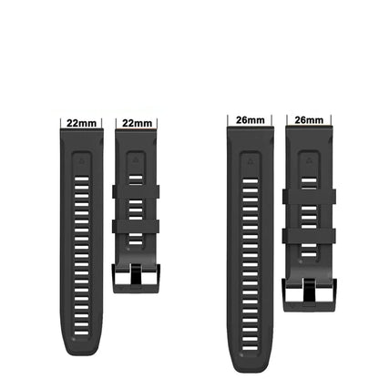 QuickFit Silicone Strap for the Garmin Flagship Models (2 sizes & 46 colours available) Habicare