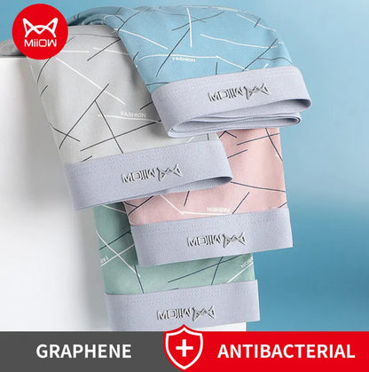 MiiOW 6Pcs Graphene Antibacterial Men's Underwear Boxershorts - ShopHub