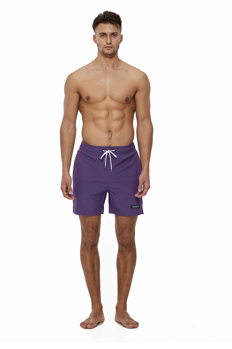 Men's classic polyester board shorts by ShopHub NZ featuring a comfortable fit and stylish design for beach or pool wear.