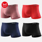 MiiOW 4Pcs Men's Breathable Cotton Underwear with Graphene Antibacterial Technology - Comfortable U Convex Bag Crotch Boxers - ShopHub