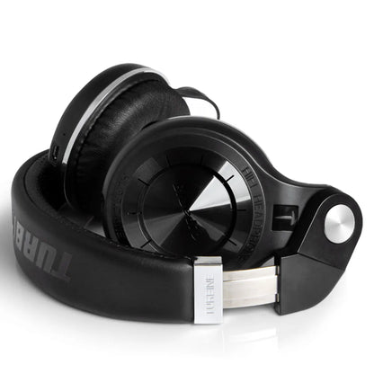 Bluetooth T2+ Headphone Wireless Foldable Sports Earphone with HIFI Sound, 57mm Strong Bass, and SD Card Slot - ShopHub