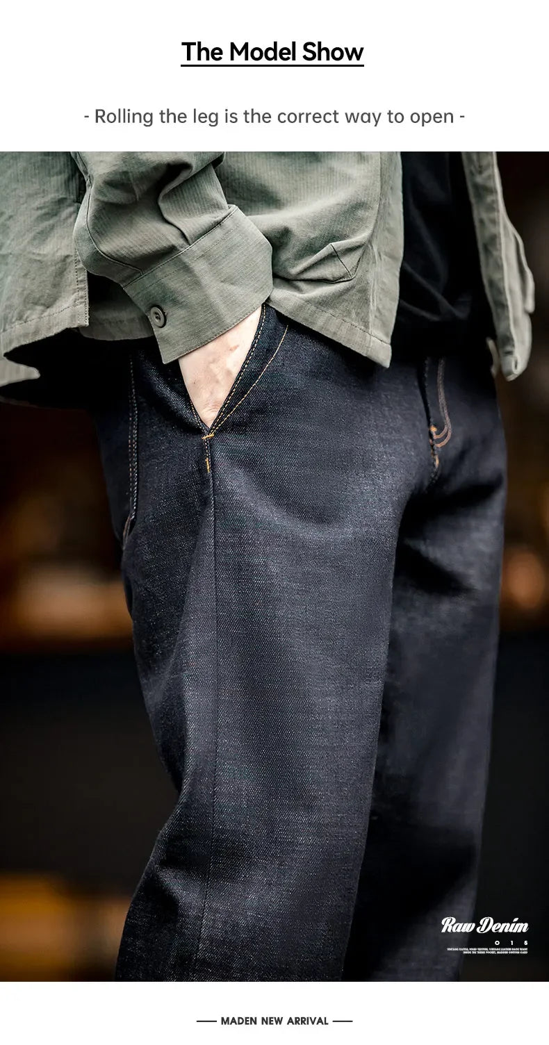 Maden Vintage 13.5OZ Selvedge Raw Denim Jeans