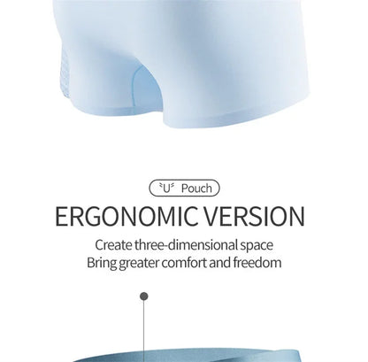 MiiOW Sexy Cotton Men Underpants - 4Pcs Graphene Antibacterial Breathable Boxer Briefs - ShopHub