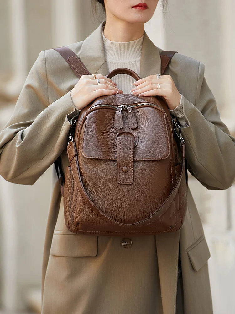 ZOOLER Handmade Cow Leather Backpack