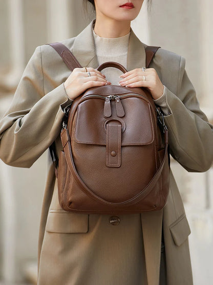 ZOOLER Handmade Cow Leather Backpack