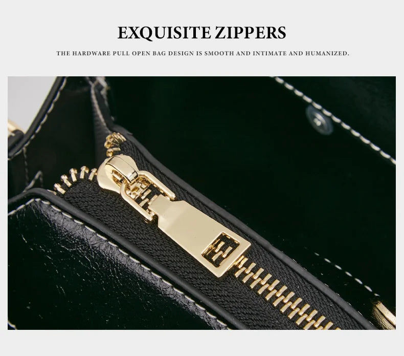 High Quality Women Split Leather Handbag Fashion Workplace Big Capacity Tote Bag Commuter Crossbody Shoulder Bags Mother's Gift