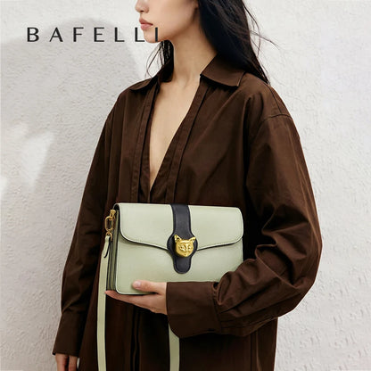 BAFELLI Full-Leather Square Shoulder Bag