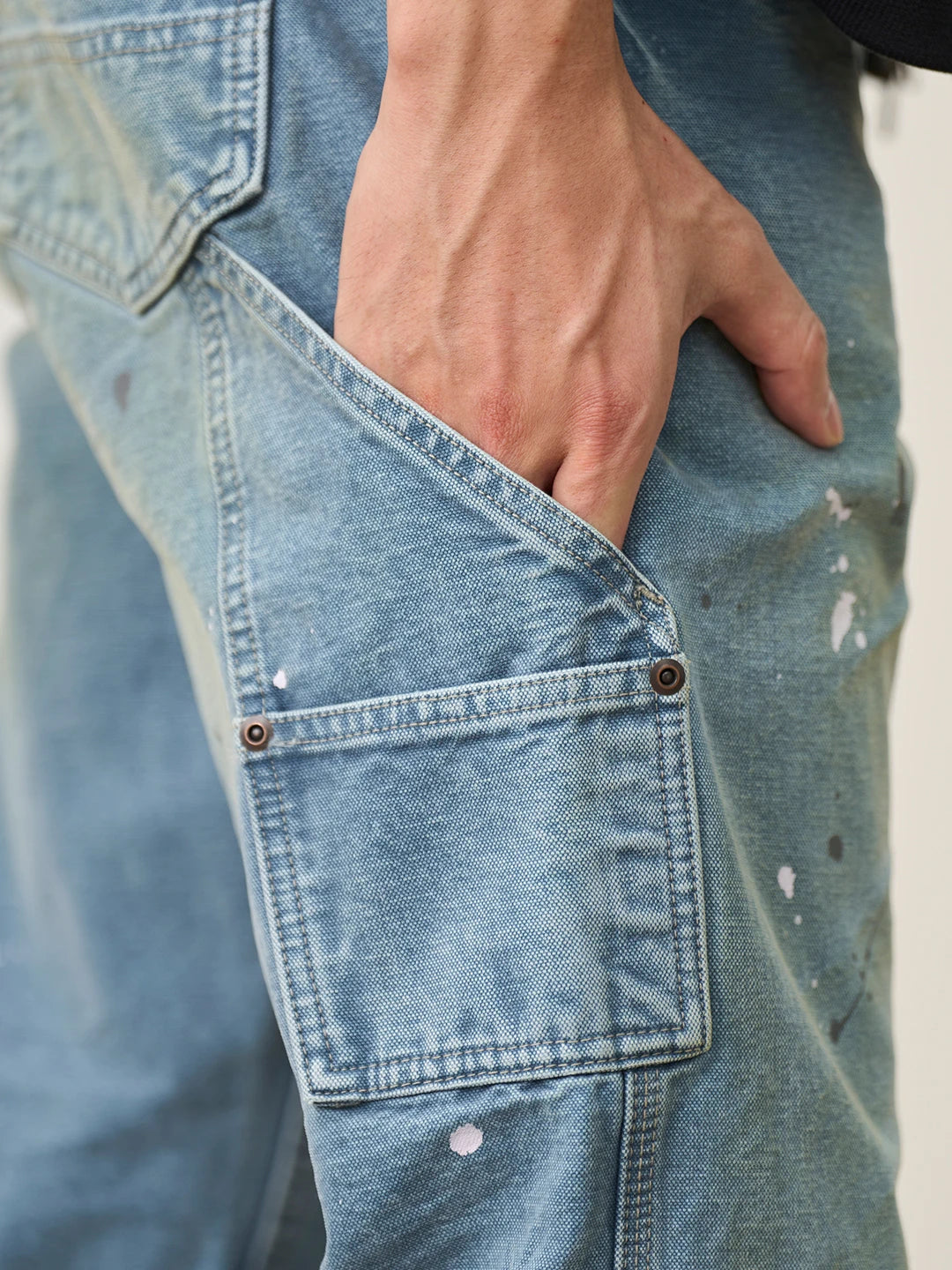 SIMWOOD High Standard Loose Relax 12oz Denim Jeans