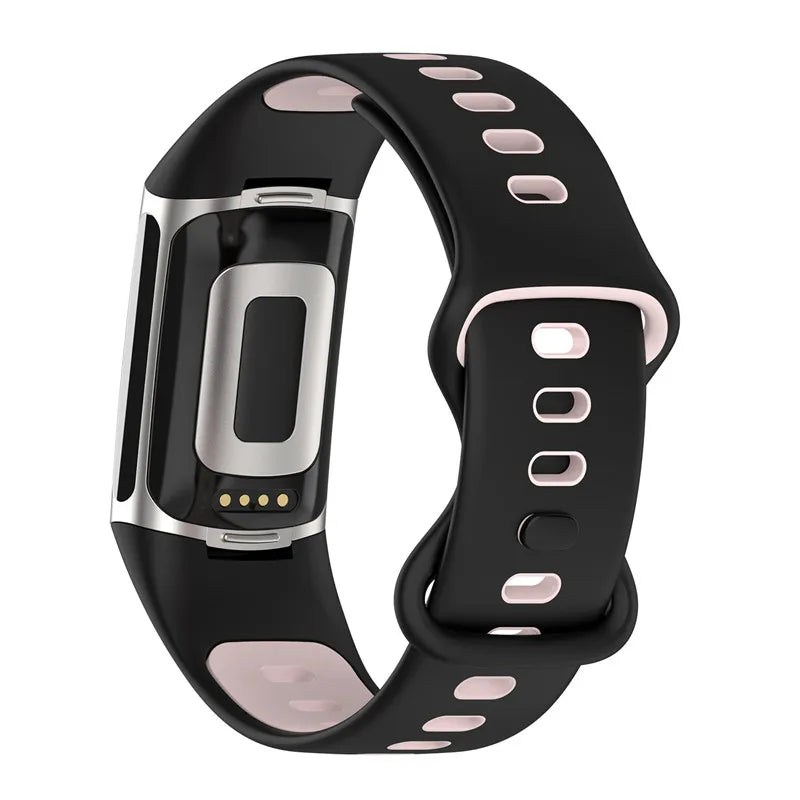 Rubber Sport Strap for the Fitbit Charge 5/6 Series (available in 21 colours) Habicare