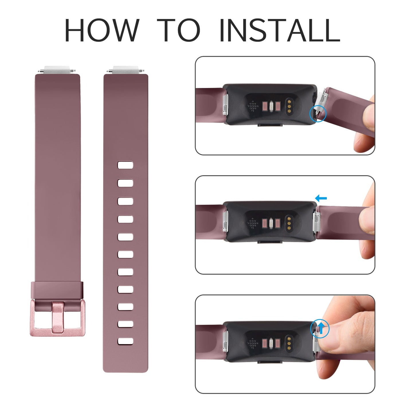 Silicone Strap for Fitbit ACE 2 (available in 21 colours) Habicare
