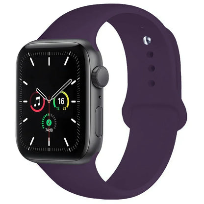 Silicone Replacement Strap for Apple Watch Series (38mm - 42mm) (available in 45 colours) Habicare