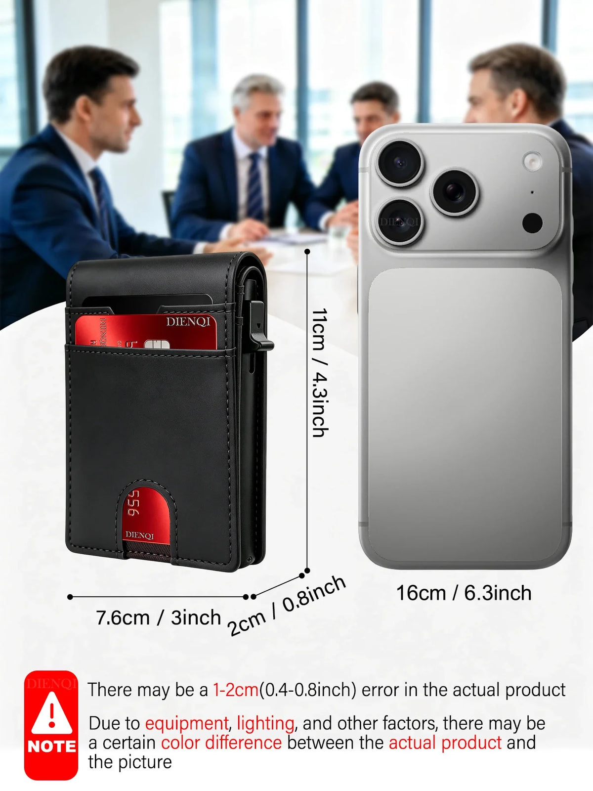 Carbon Fiber Wallet Magnetic Card Holder RFID Automatic Pop Up Case Id Bank Credit Cardholder Money Bag Bifold Wallets for Men