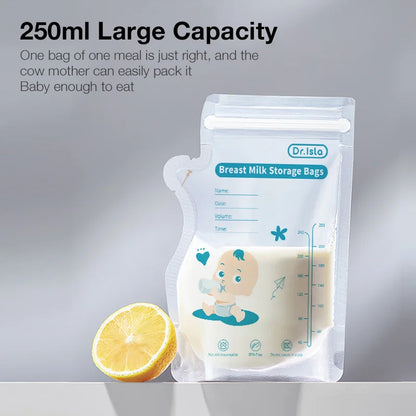 Dr.Isla 250ml/30Pcs Breast Milk Storage Bags