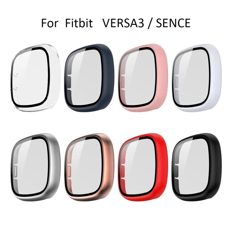 Tempered Glass Case Cover for the Fitbit Versa 3 Habicare