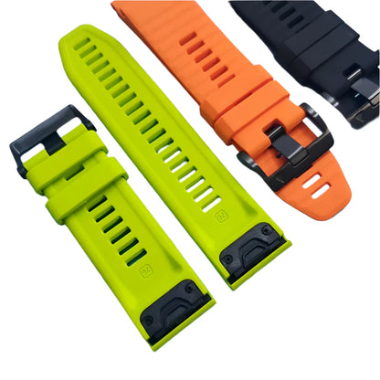 Quickfit Silicone Strap for the Garmin Watch Series (available of various range of models and 46 colours) Habicare