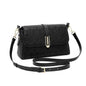 FOXER Split Leather Women's Shoulder Bag Luxury Female Crossbody Bag Fashion Monogram Gold Embossing Bag for Commute & Travel
