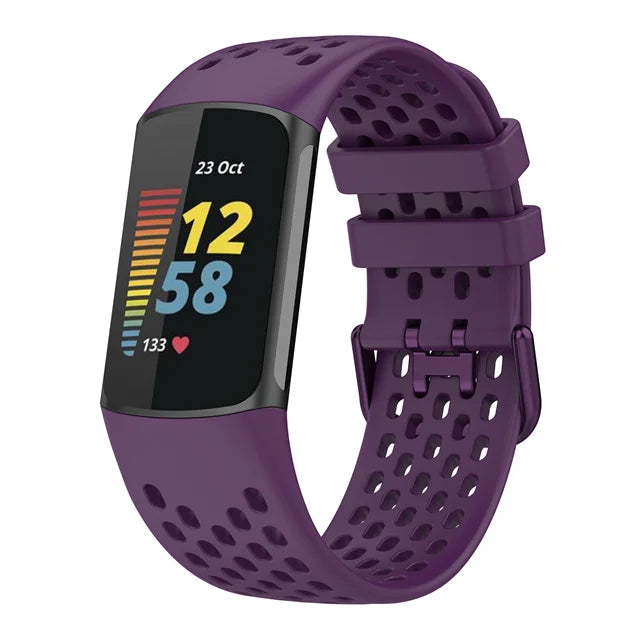 Silicone Strap for the Fitbit Charge 5/6 Series (12 colours available) Habicare