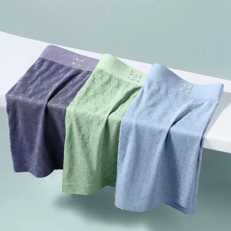 MiiOW Men's Breathable Boxers - Silky Soft Comfort for Everyday Wear