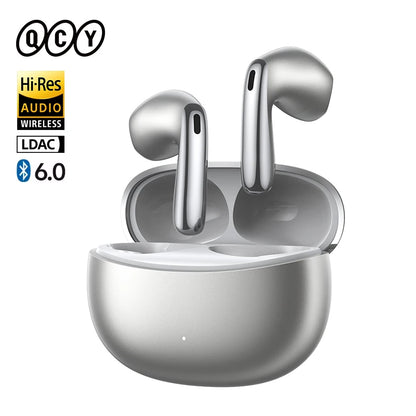 QCY AilyBuds E50 Wireless Earbuds with Bluetooth 6.0, Spatial Sound, 11mm Drivers, In-Ear Detection, HT11 Bass Boost, and 40H Playtime - ShopHub