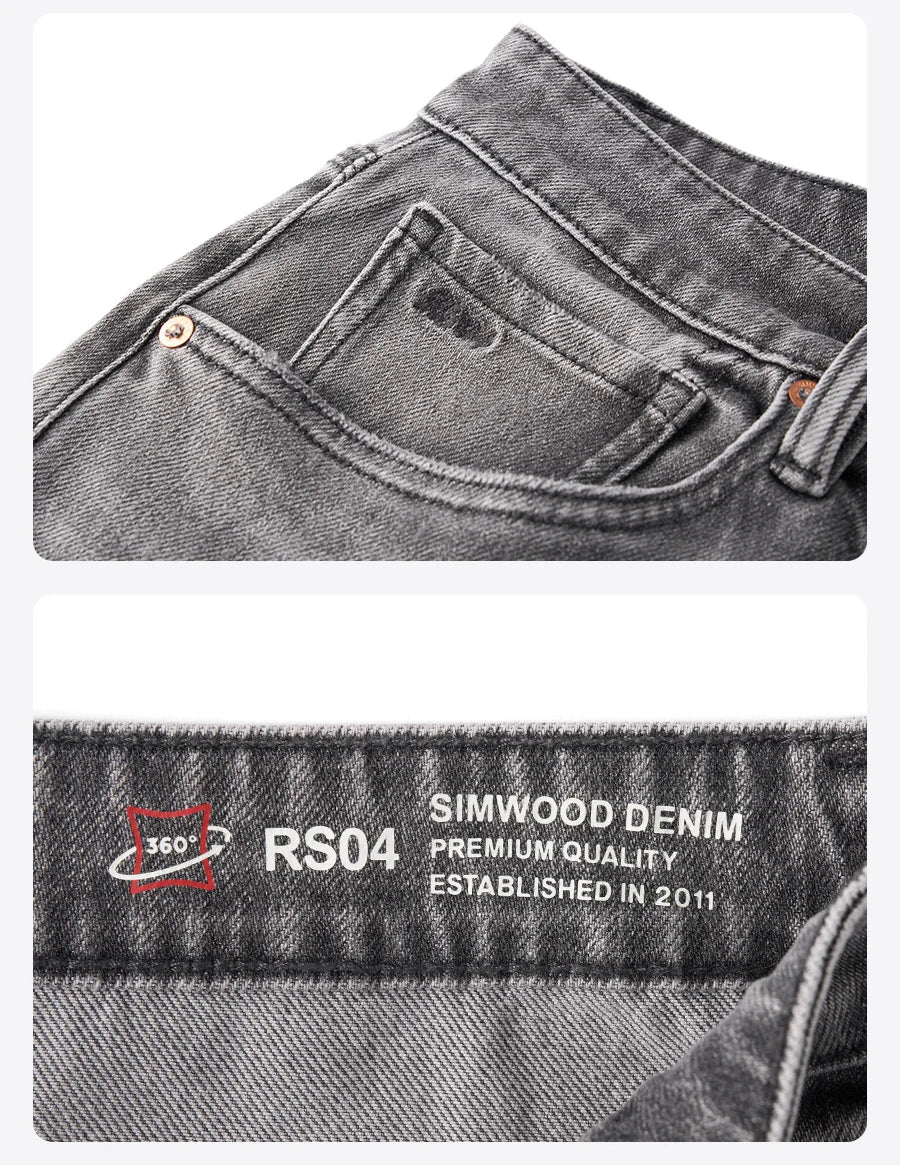 SIMWOOD 13.4OZ Enzyme Washed Jeans