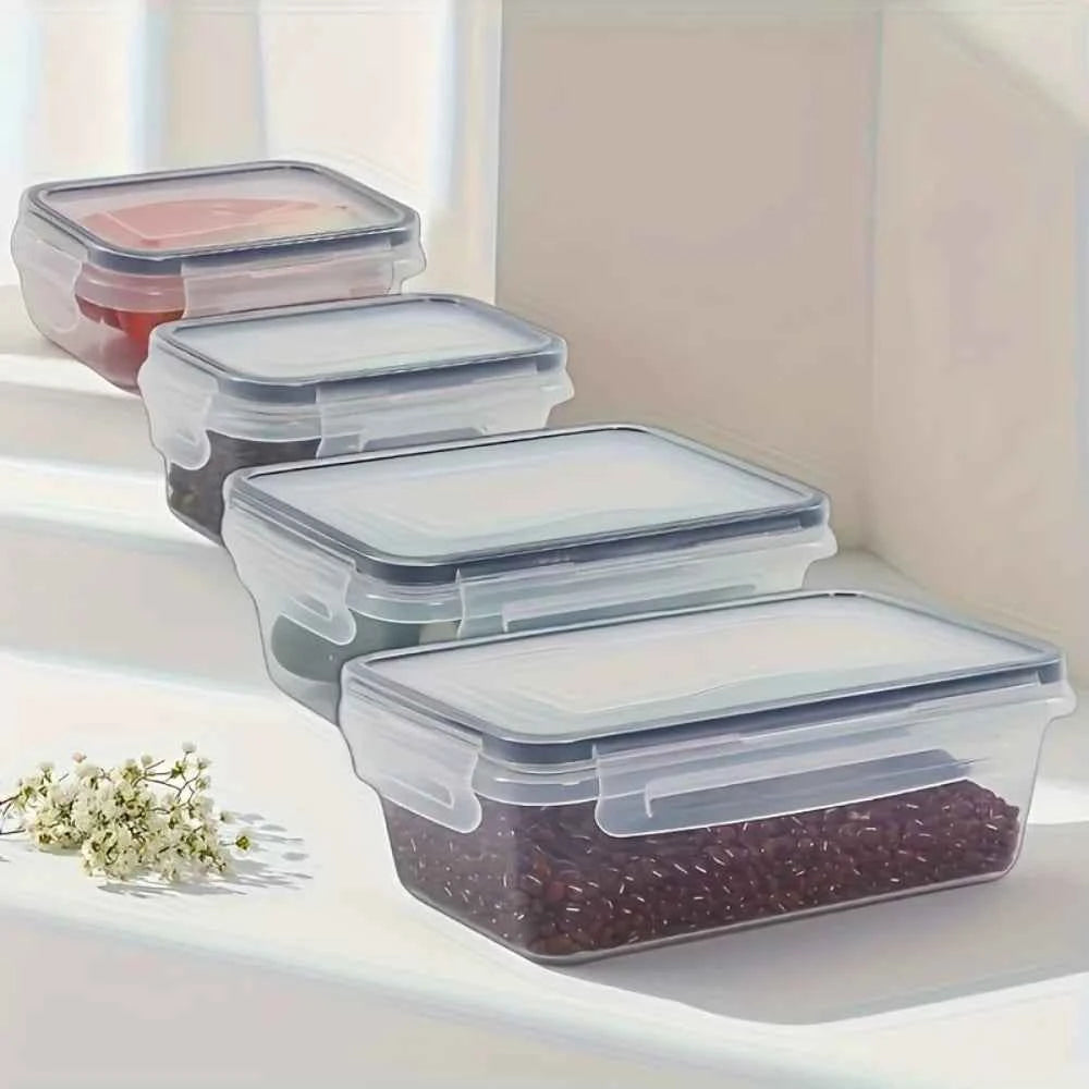 8-PC BPA-Free Airtight Food Containers with Locking Lids