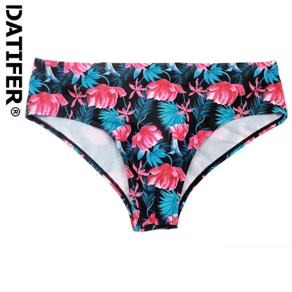 Men's navy blue swim briefs from DATIFER by ShopHub NZ, fitted design with elastic waistband and quick-dry fabric.