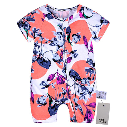 Kids Tales Sunshine Stories Cotton-Blend Printed Romper