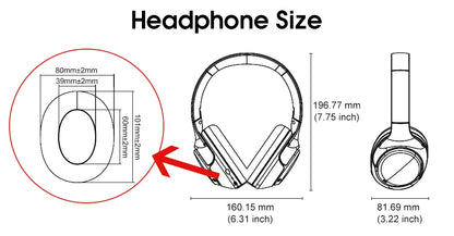 QCY H3 ANC Wireless Headphones with 43dB Hybrid Active Noise Cancellation and 60H Playtime - ShopHub