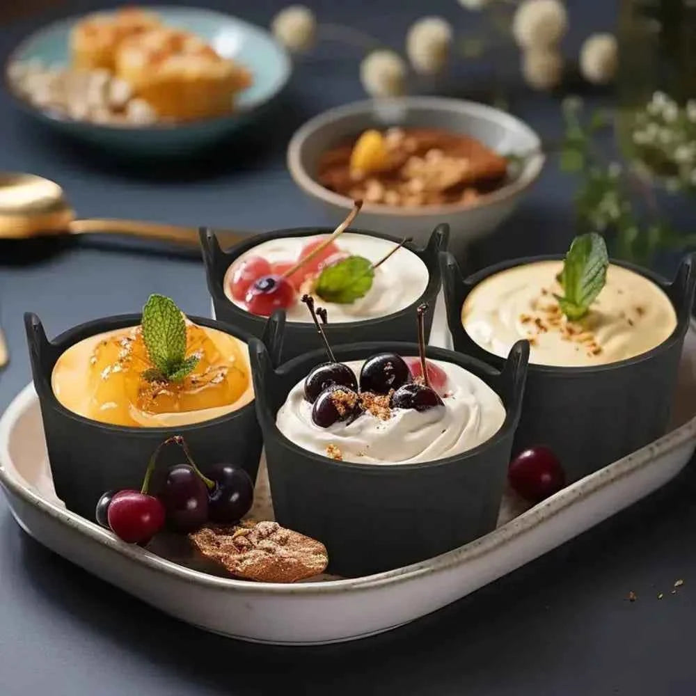 Non-Stick Baking Molds for Air Fryer Steamer, Reusable Dishwasher Safe for Cupcakes Muffins Healthy Meals