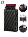 DIENQI Magnetic RFID Wallet – Carbon Fiber Design