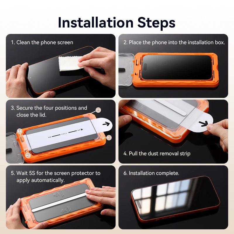 Joyroom Premium Tempered Glass Screen Protectors for iPhone 16, 17, and 18 Series