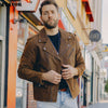 FLAVOR Men's Leather Jacket – Street Classic