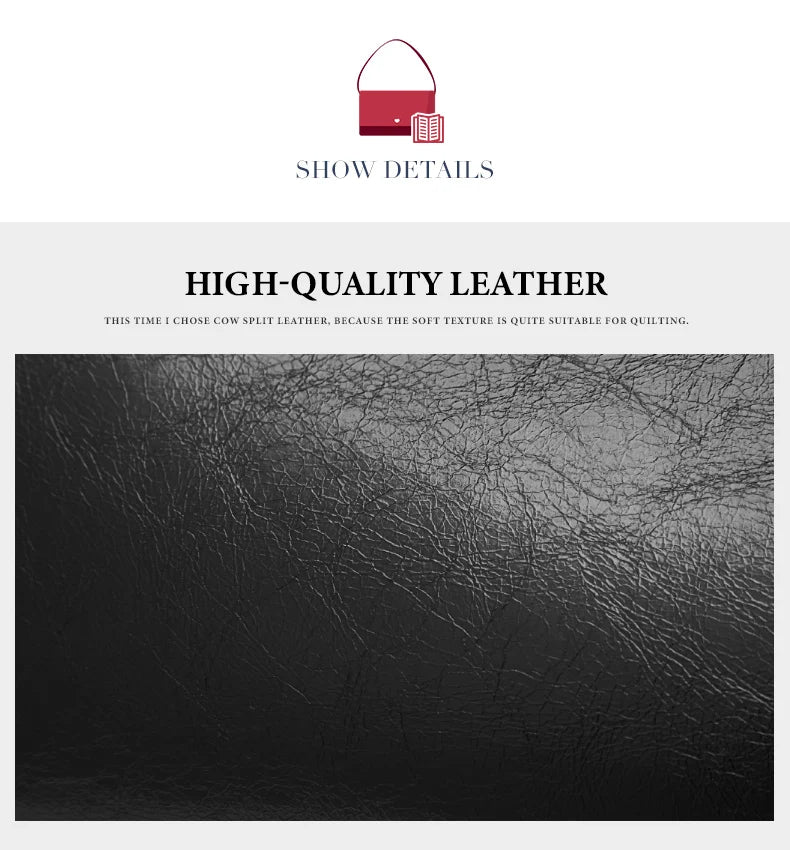 High Quality Women Split Leather Handbag Fashion Workplace Big Capacity Tote Bag Commuter Crossbody Shoulder Bags Mother's Gift