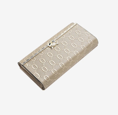 FOXER Split Leather Women's Long Wallet