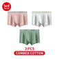 MiiOW Combed Cotton Men's Boxers - 40S Antibacterial Breathable Underwear 7A Soft Boxershorts - ShopHub