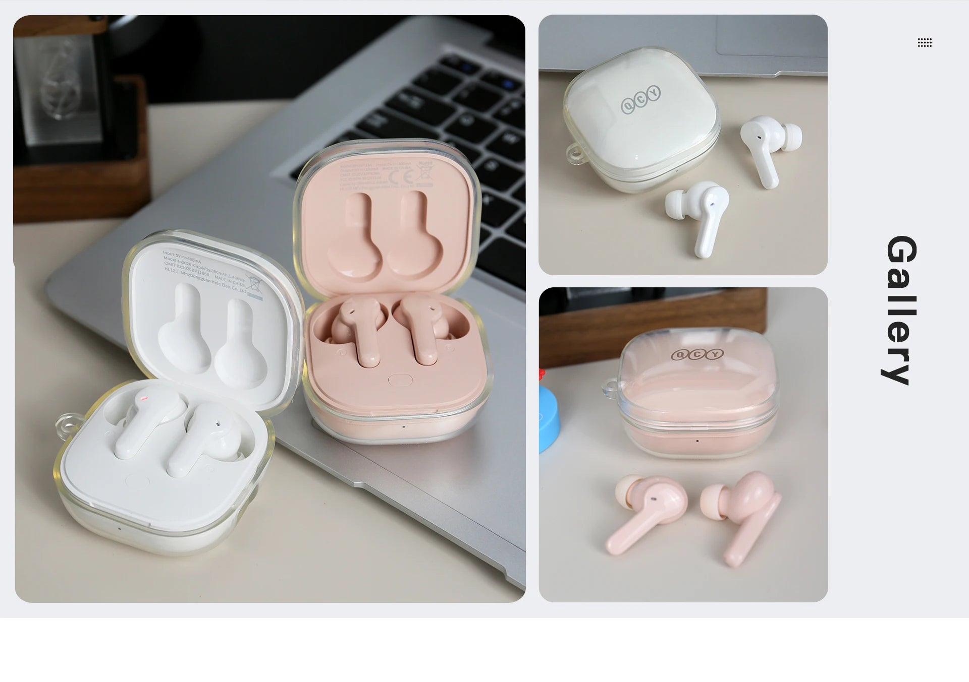 QCY T13 Wireless Earphones with 4 Mic ENC, HD Call, Stereo Sound, Touch Control, Long Standby 40Hrs - ShopHub