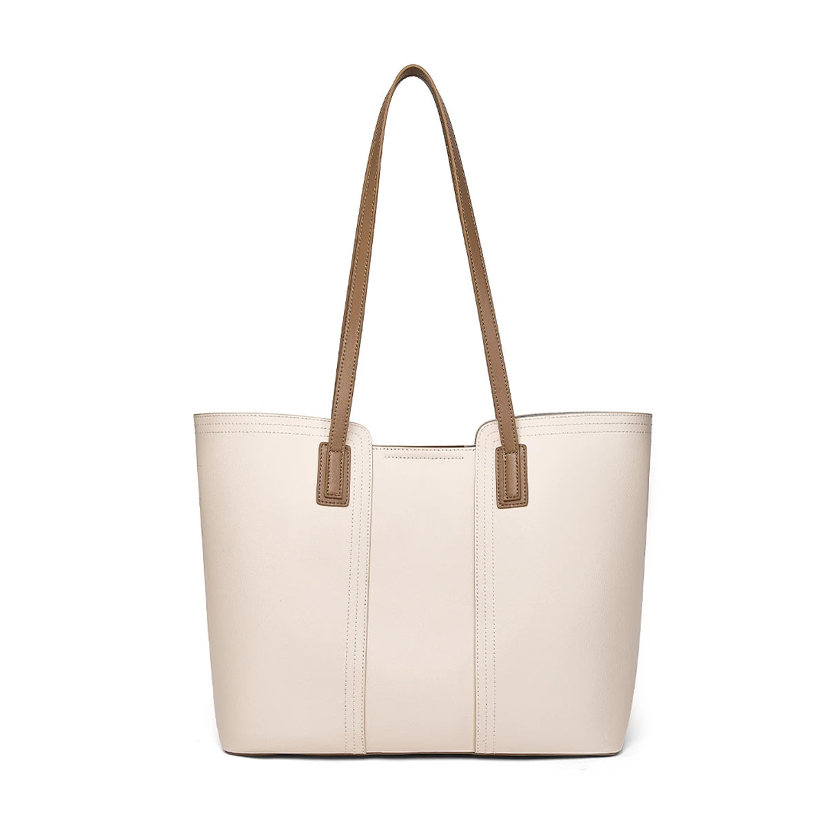 FOXER Soft Leather Handbag Women's Shoulder Bag Cowhide Leather Female Tote Bag Commute Large Capacity Luxury Bucket Bag Purse