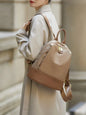 New Oxford &Leather Female Aesthetic Backpack School Bags Luxury Designer for Girls Women Backpacks Travel Light Weight - SC1708