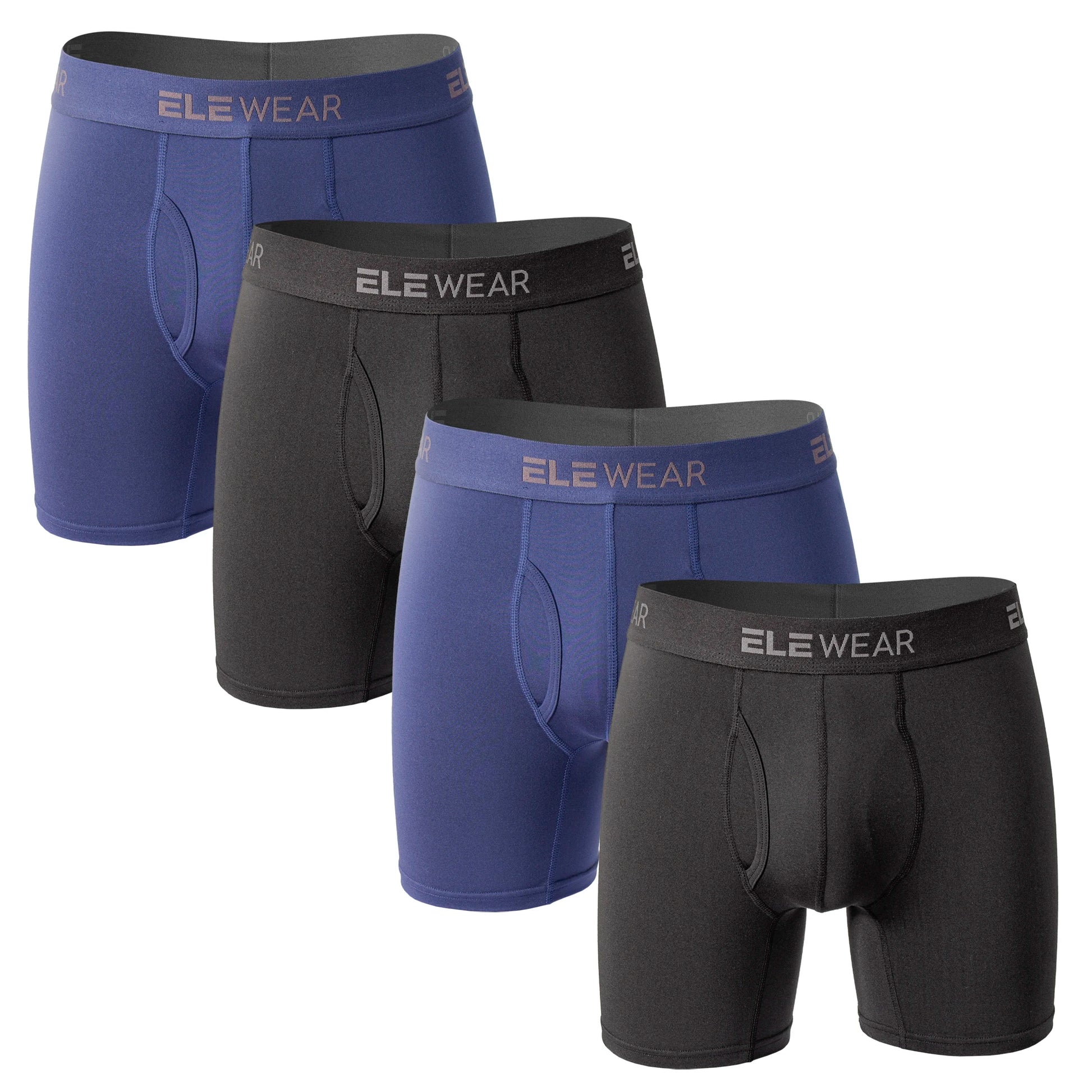 4 Pack Breathable Men's Boxershorts with Opening - Plus Size - ShopHub